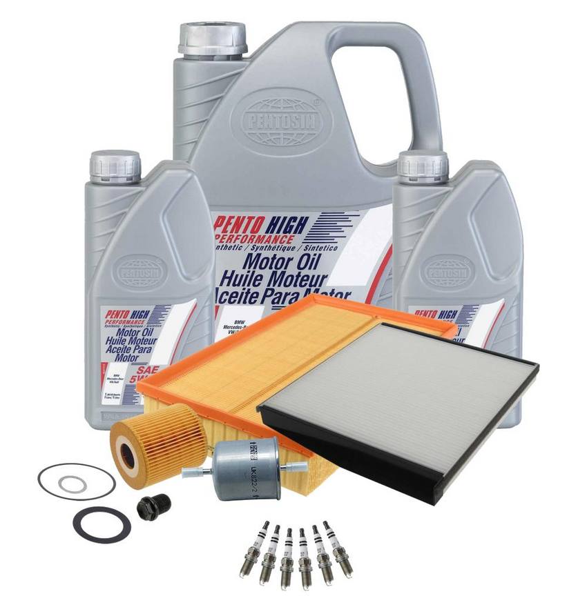 Volvo Ignition Tune-Up Kit (5W-30) (7 Liter) (High Performance) 30630752 - eEuroparts Kit 3089925KIT